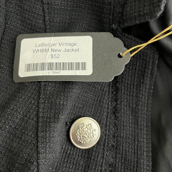 2/$30 NWT White House Black Market LeBerger Vintage Admiral Crop Jacket #8652 - Picture 9 of 11